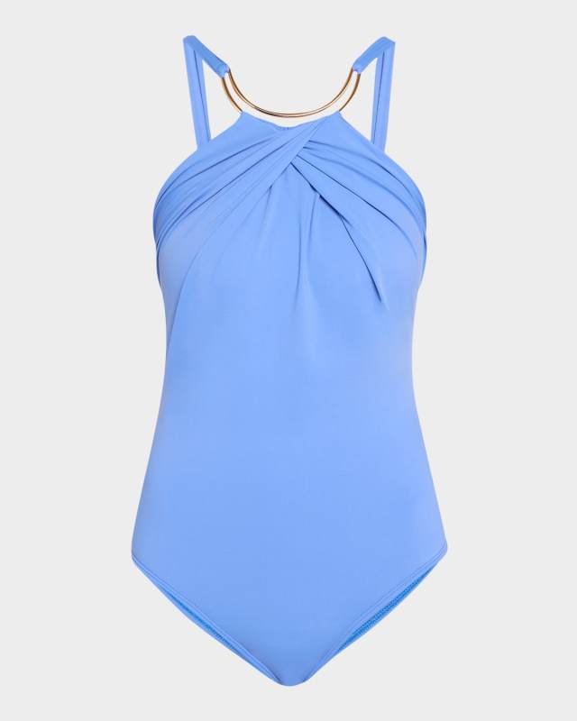 Scarf One-Piece Swimsuit